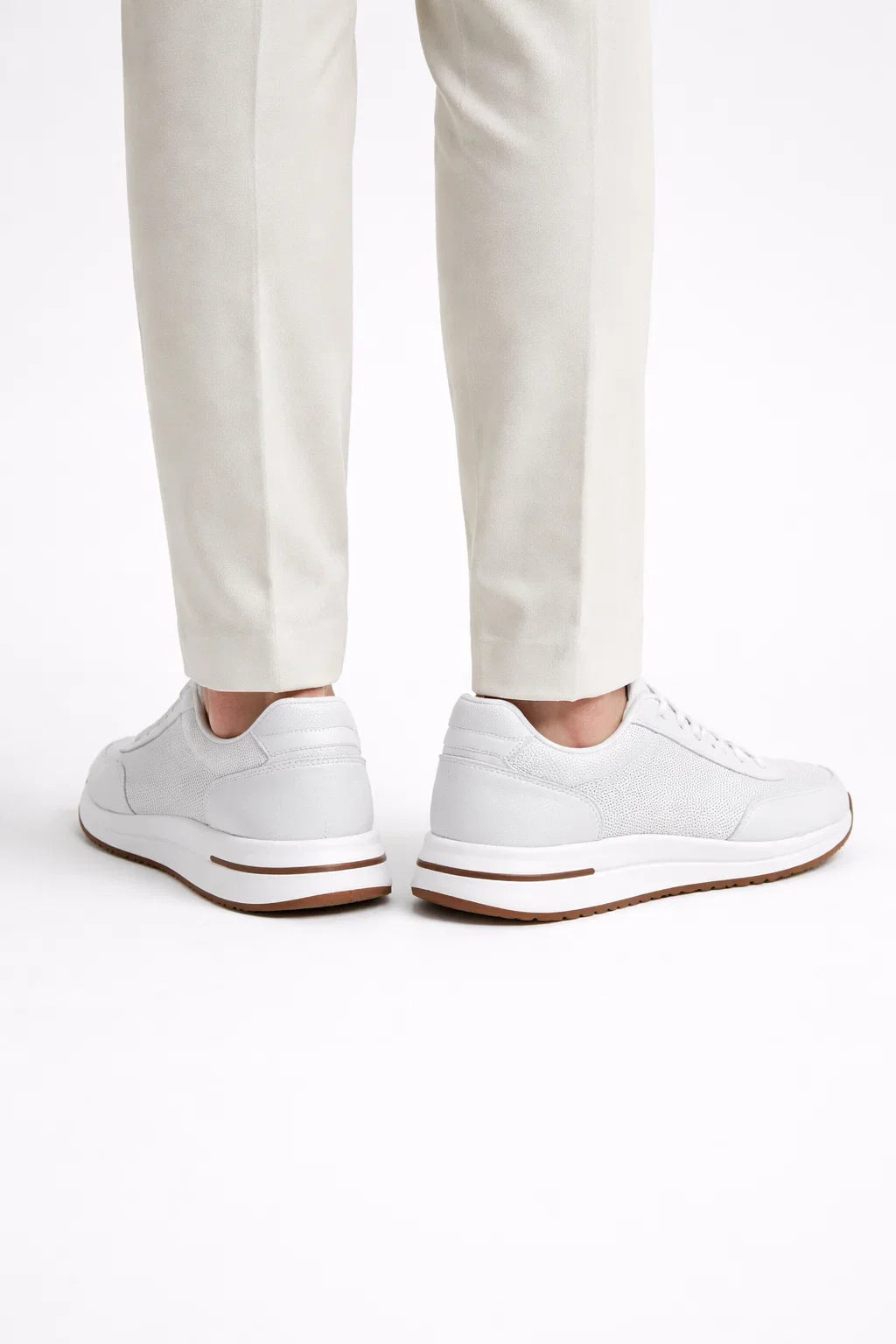 Giuliano Suede City Sneaker White